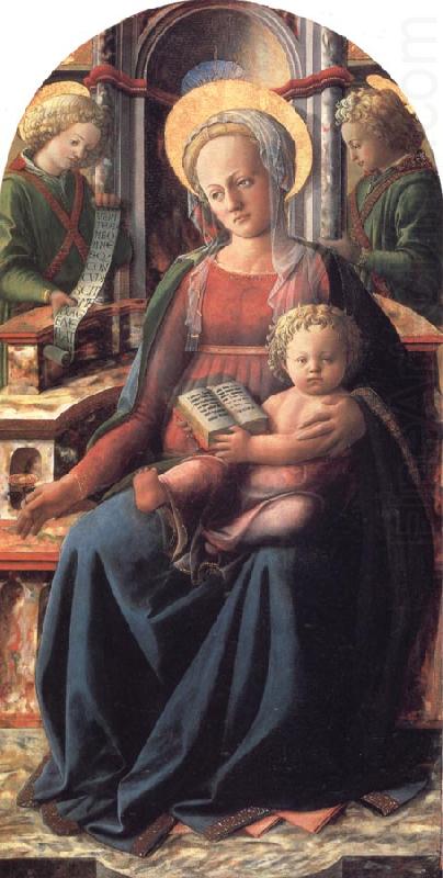 Madonna and Child Enthroned with Two Angels, Fra Filippo Lippi